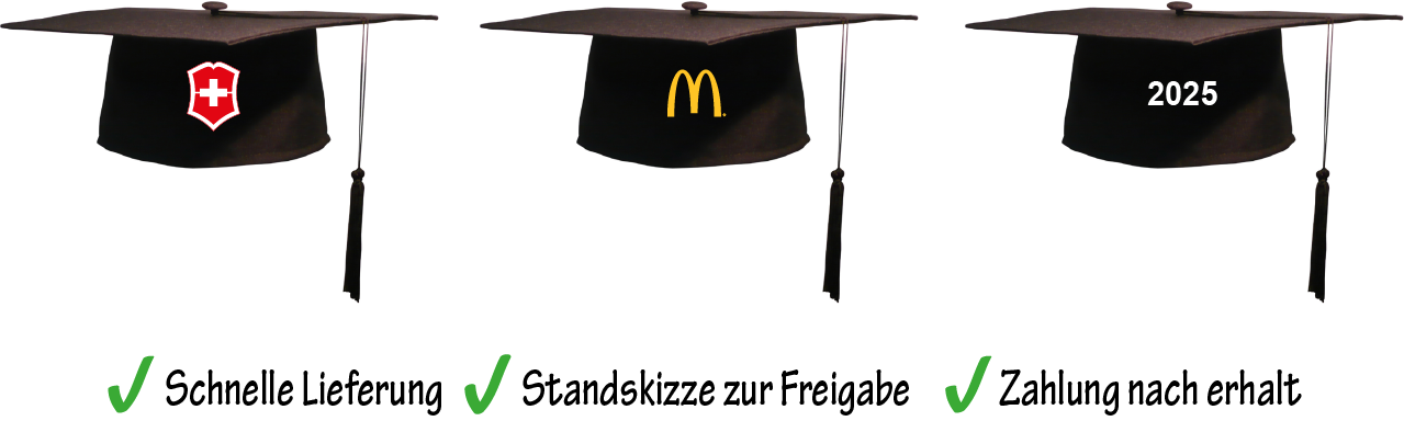 Doktorhut mit Druck